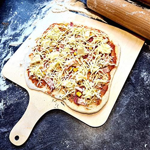 2 Stück Pizzaschieber aus Birken Holz - Ø 30 cm
