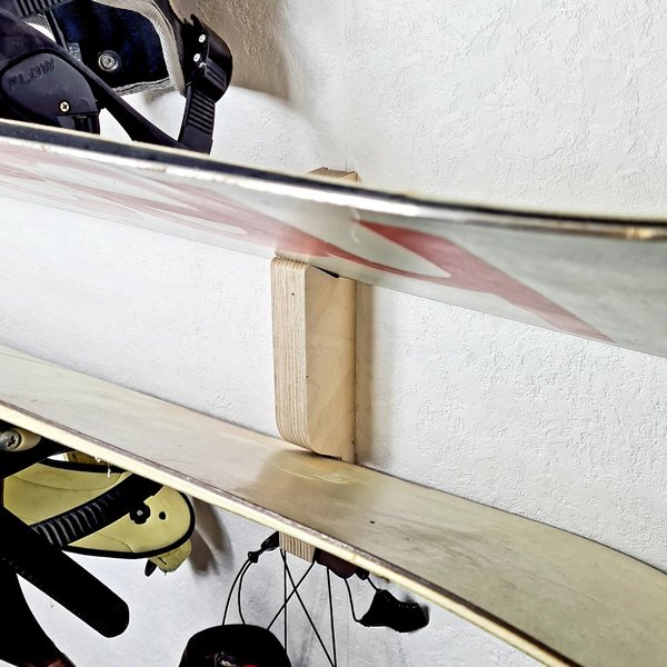 Duo 2er Skateboard - Snowboard Halter - Wand - Made in Germany - Longboards - Nachhaltig - Organizer