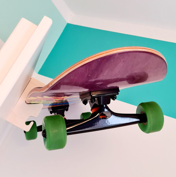Skateboardhalter - Tür - Made in Germany - Skateboard - Türhalter - Holz - Nachhaltig - Plastkfrei