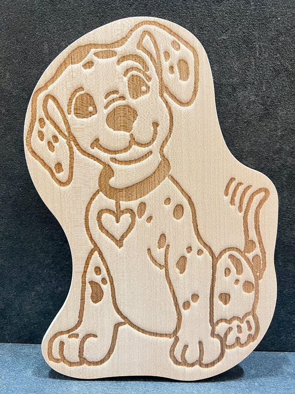 Dalmatiner Vesperbrett für Kinder aus Holz - Made in Germany